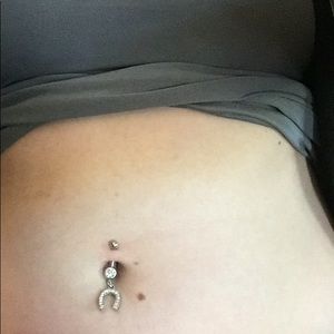 Jewelry - Lucky Horseshoe Dangle Belly Button Ring Jewelry - Lucky Horseshoe Dangle Belly Button Ring